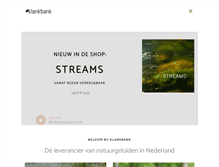 Tablet Screenshot of klankbank.com